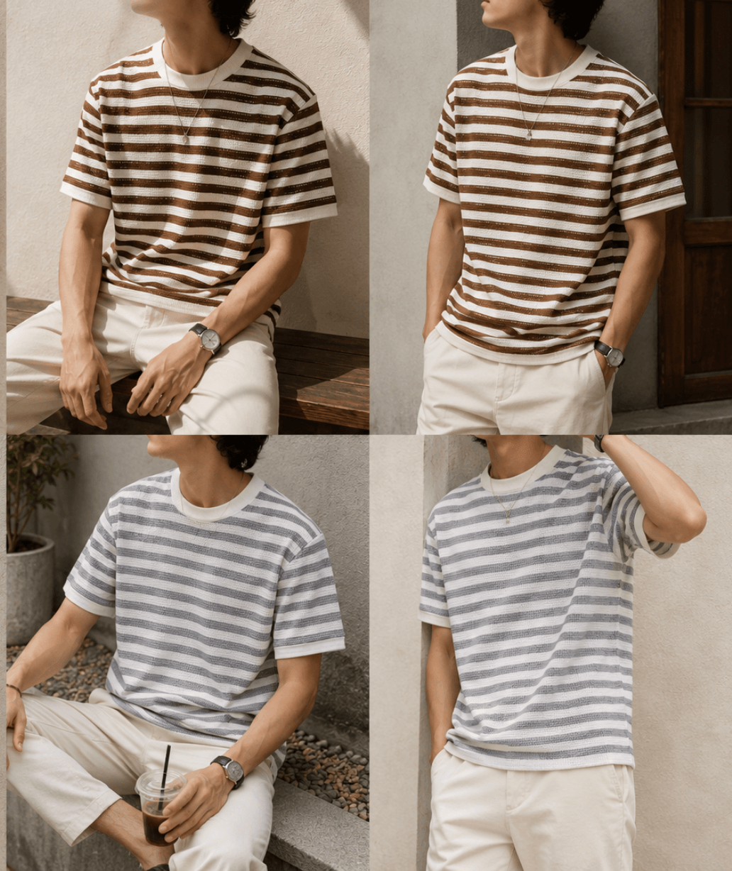 Coastal Stripe Tee View 2