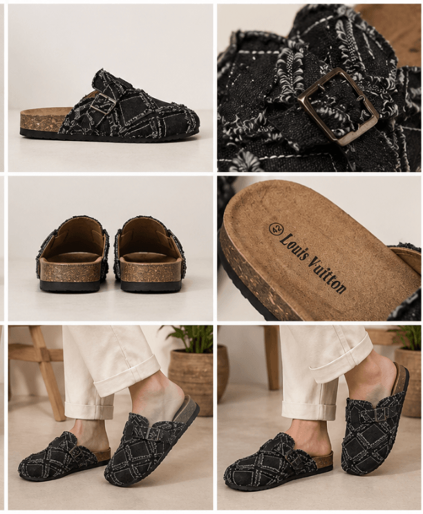 Black Loom Clogs View 2